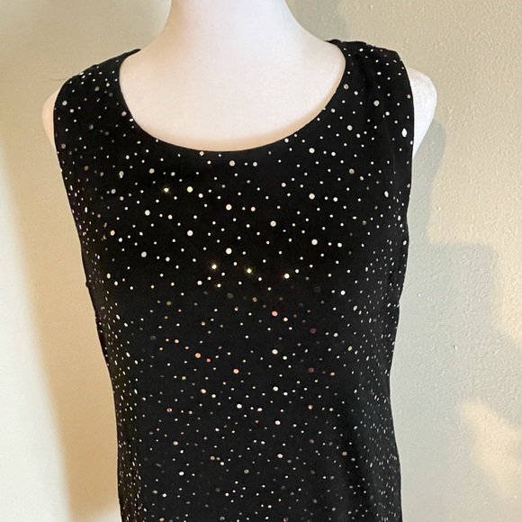 Papillon Black Sequin Mini Dress - Picture 2 of 4